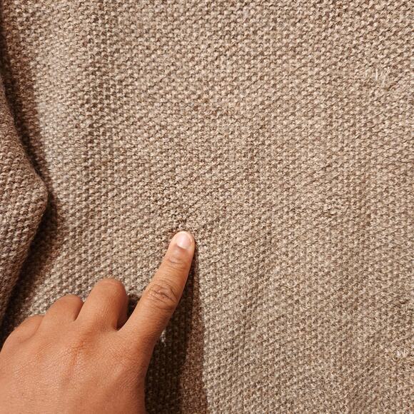 $550 Hesperios Faro Sweater 100% Baby Alpaca Beige Ecru Pullover Sz Small Unisex - Picture 4 of 13